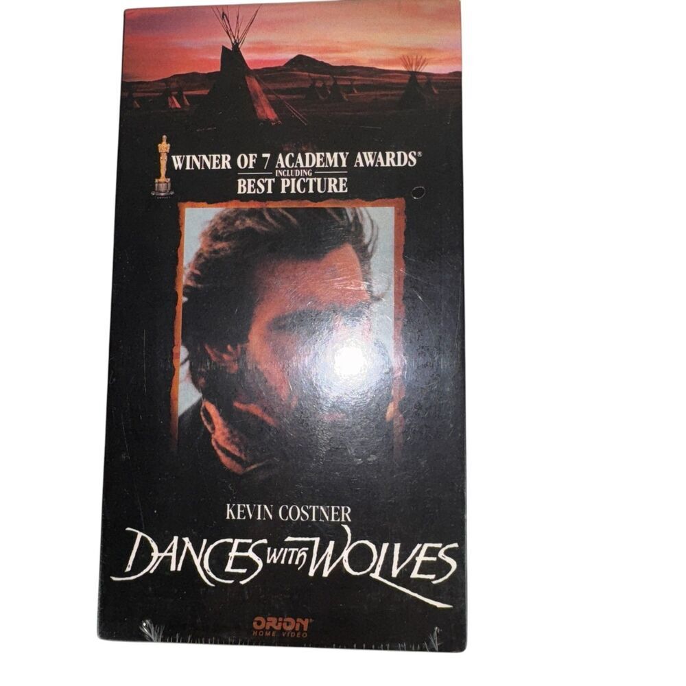 DANCES WITH WOLVES VHS‎ TAPE FACTORY SEALED (1990)